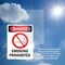 Signmission Smoking Prohibited Danger Sign, Plastic, 7in W x 10in L, 2PK OS-2PACK-DS-P-710-V-1575 - alternate 2